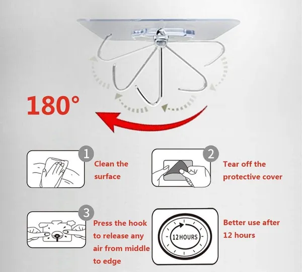 Plastic_Transparent_Stainless_Steel_Self-Adhesive_Wall_Hooks_Pack_Of_10
