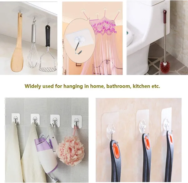 Plastic_Transparent_Stainless_Steel_Self-Adhesive_Wall_Hooks_Pack_Of_10
