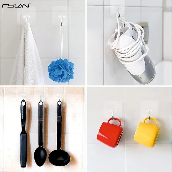Plastic_Transparent_Self-Adhesive_Wall_Hooks_Pack_Of_30