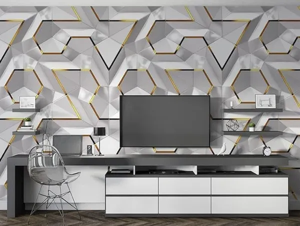 Pvc_Self_Adhesive_White_Gold_Geometric_Wallpaper