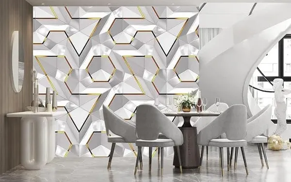 Pvc_Self_Adhesive_White_Gold_Geometric_Wallpaper