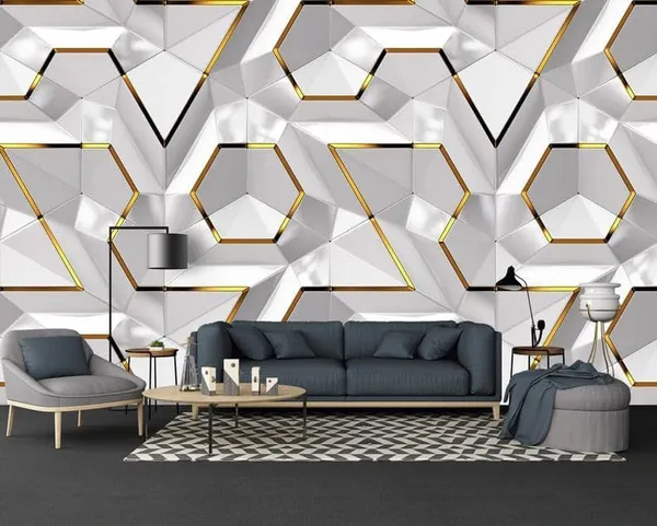 Pvc_Self_Adhesive_White_Gold_Geometric_Wallpaper