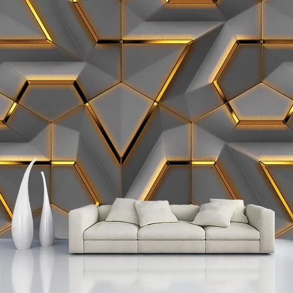 Pvc_Self_Adhesive_Dark_Gold_Geometric_Wallpaper_Roll