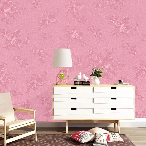 Pvc_Vinyl_Blush_Pink_Floral_Rose_Wall_Sticker