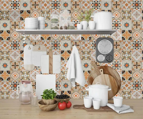 Pvc_Vinyl_Self_Adhesive_Brown_Floral_Damask_Wallpaper
