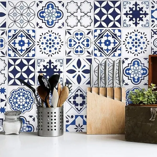 Pvc_Self_Adhesive_Blue_Floral_Wood_Grain_Wallpaper