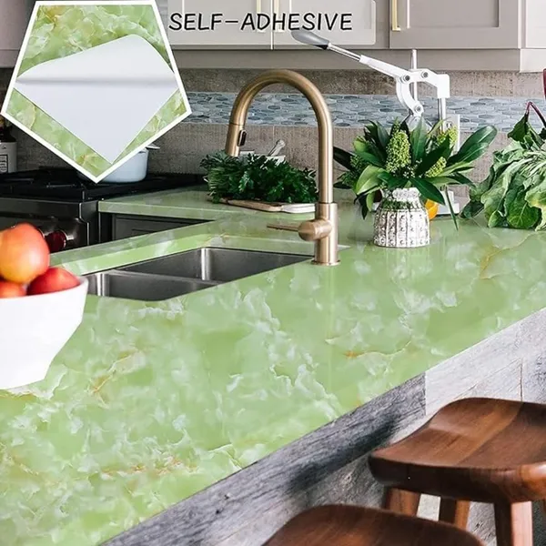 Pvc_Self_Adhesive_Green_Marble_Wood_Pattern_Wallpaper