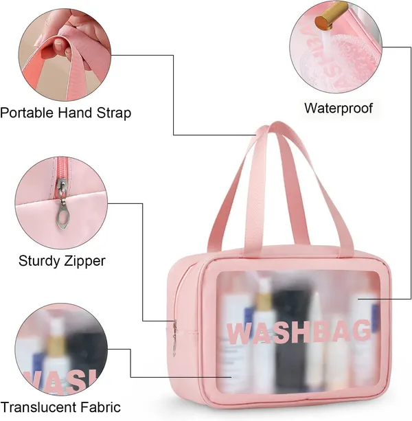 Pink_Faux_Leather_Makeup_Pouch_Set_With_Clear_Window_Set_Of_3