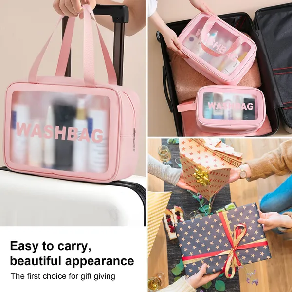 Pink_Faux_Leather_Makeup_Pouch_Set_With_Clear_Window_Set_Of_3