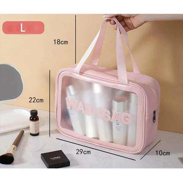 Pink_Faux_Leather_Makeup_Pouch_Set_With_Clear_Window_Set_Of_3