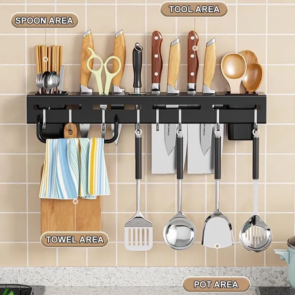 Plastic_Wall-Mounted_Kitchen_Organizer_Rack_With_Knife_Holder