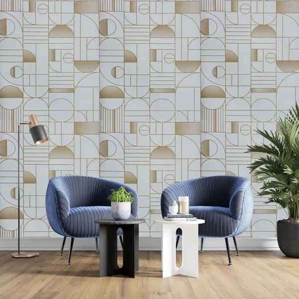 Vinyl_Gold_Symmetrical_Geometric_Self-Adhesive_Wallpaper