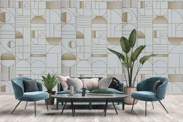 Vinyl_Gold_Symmetrical_Geometric_Self-Adhesive_Wallpaper