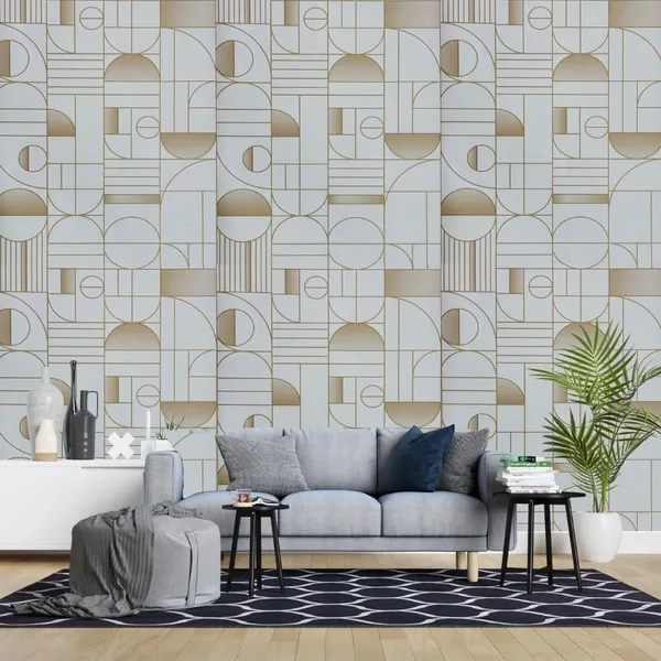 Vinyl_Gold_Symmetrical_Geometric_Self-Adhesive_Wallpaper