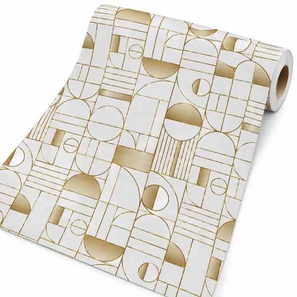 Vinyl_Gold_Symmetrical_Geometric_Self-Adhesive_Wallpaper