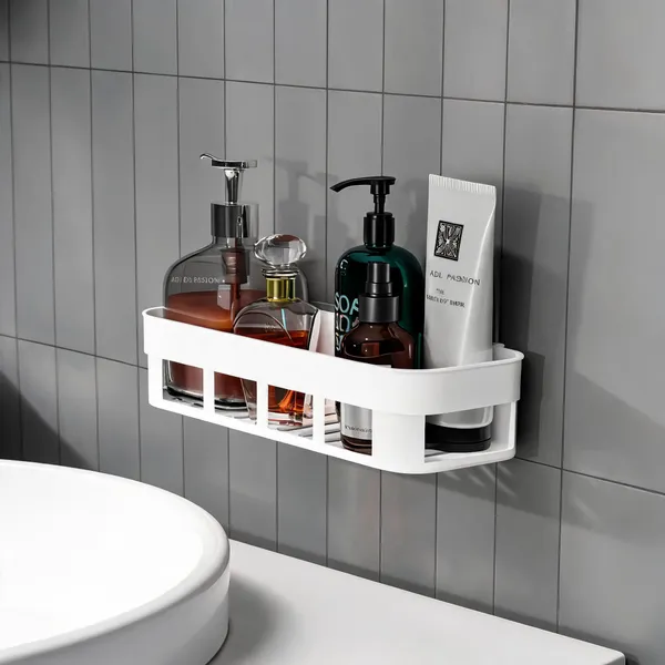 Plastic_Self-Adhesive_Wall-Mount_Bathroom_Shelf