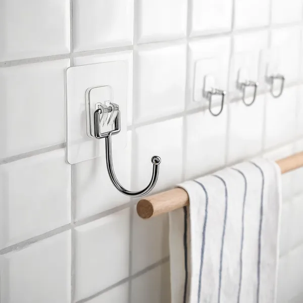 Plastic_Heavy-Duty_Silver_Self-Adhesive_Wall_Hooks_Pack_Of_10