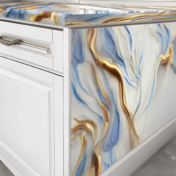 Pvc_Self_Adhesive_Blue_White_Marble_Finish_Wallpaper