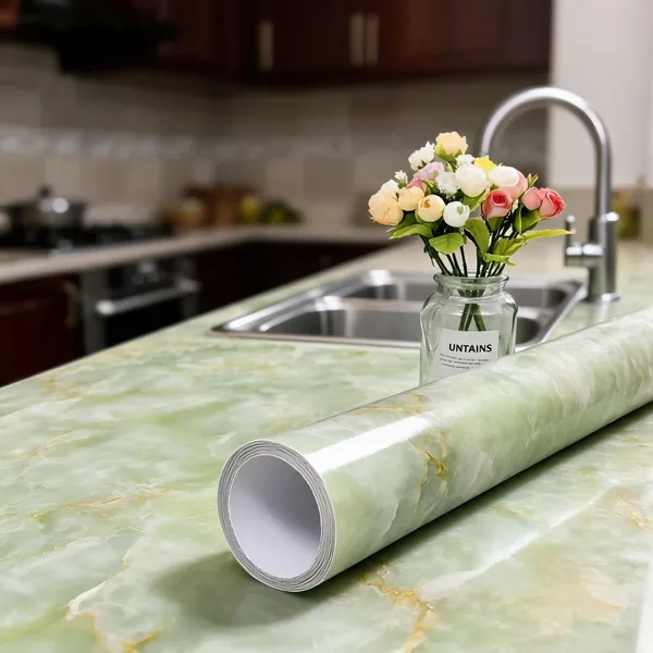 Pvc_Self_Adhesive_Green_Marble_Wood_Pattern_Wallpaper