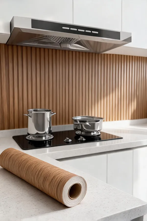 Pvc_Vinyl_Self_Adhesive_Vertical_Wood_Grain_Wallpaper