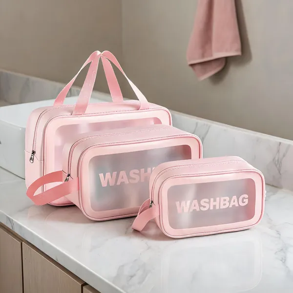 Pink_Faux_Leather_Makeup_Pouch_Set_With_Clear_Window_Set_Of_3