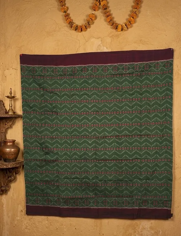 Green_Cotton_Body_Bandha_Shirt_Piece_For_Unisex