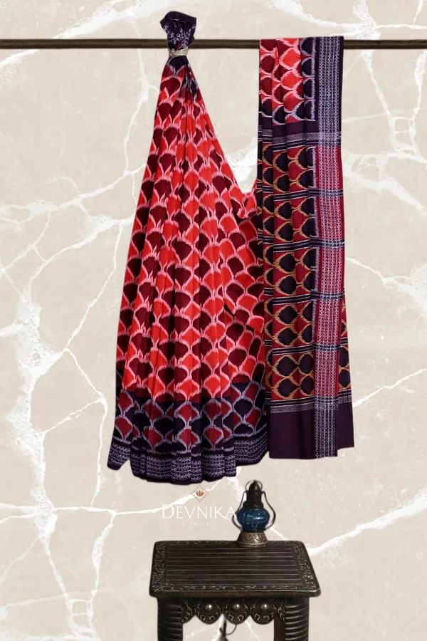 Brown_Cotton_Body_Bandha_Handloom_Saree_For_Women