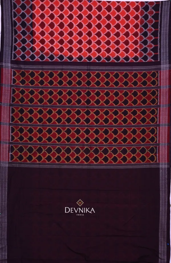 Brown_Cotton_Body_Bandha_Handloom_Saree_For_Women