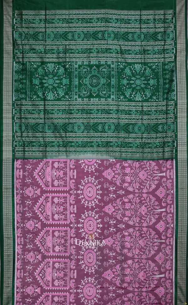 Lavender_Blue_Silk_Teracota_Bandha_Handloom_Saree_For_Women