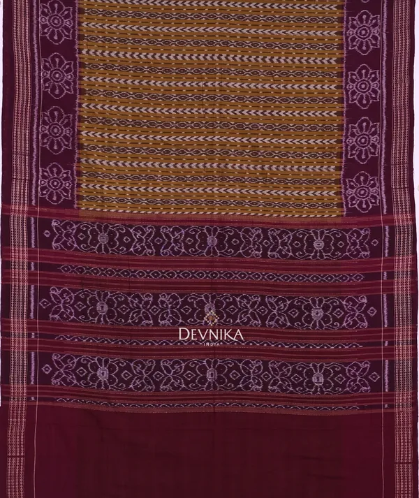 Olive_White_Cotton_Body_Bandha_Handloom_Saree_For_Women
