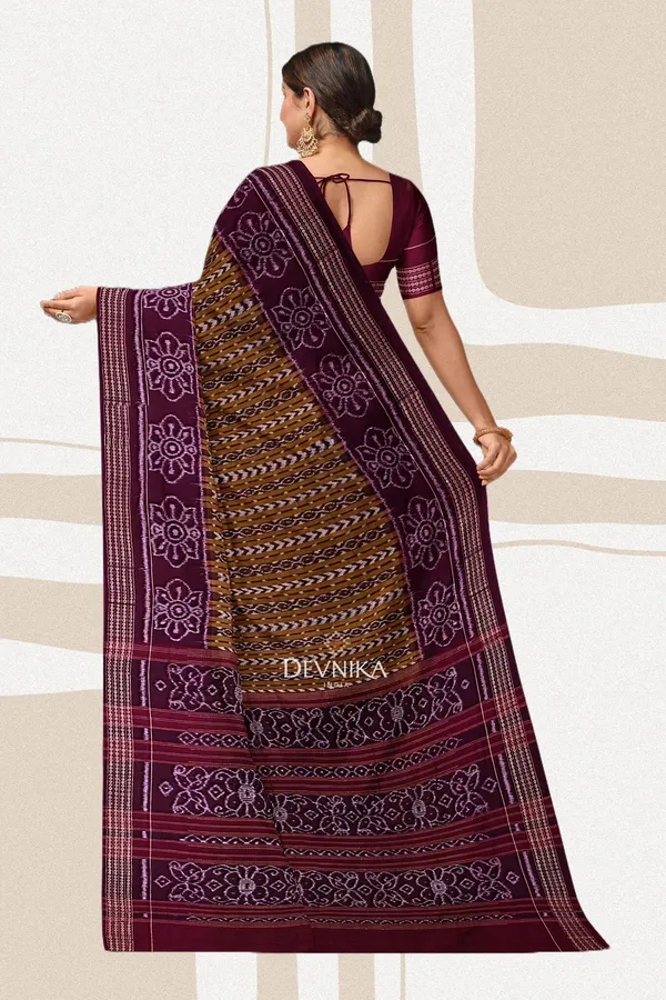 Olive_White_Cotton_Body_Bandha_Handloom_Saree_For_Women