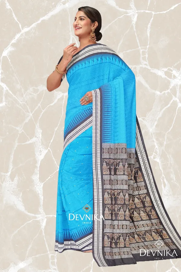 Royal_Blue_Silk_Bomkai_Butti_Handloom_Saree_For_Women