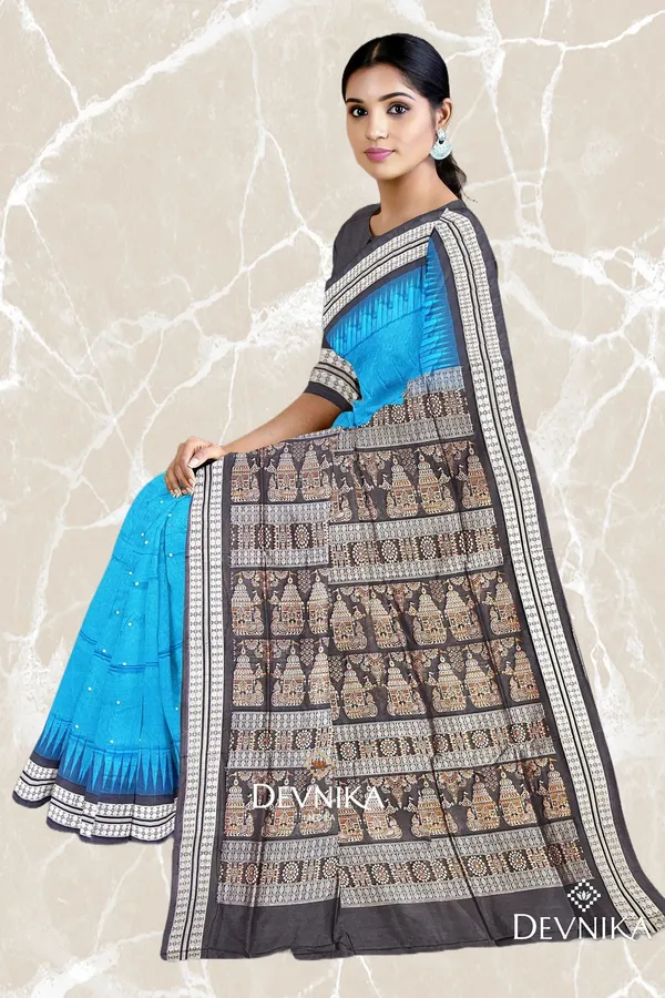 Royal_Blue_Silk_Bomkai_Butti_Handloom_Saree_For_Women
