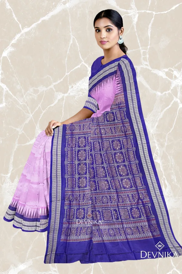 Deep_Lavender_Silk_Bomkai_Butti_Handloom_Saree_For_Women