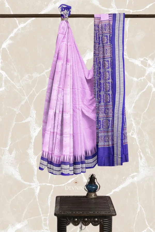 Deep_Lavender_Silk_Bomkai_Butti_Handloom_Saree_For_Women
