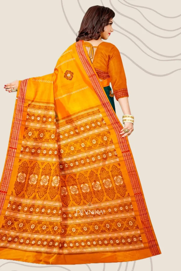 Leaf_Green_Cotton_Handloom_Bomkai_Saree_For_Women
