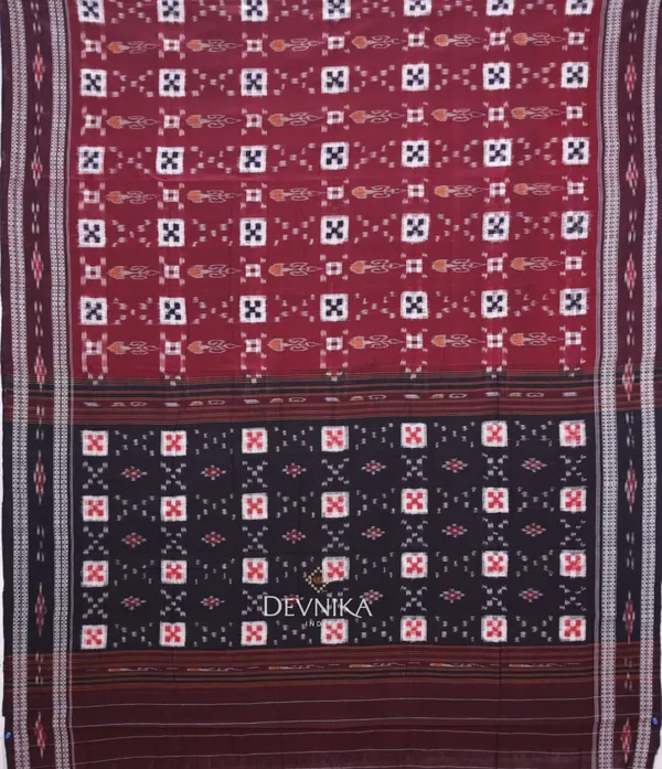 Maroon_Cotton_Body_Pasapalli_Handloom_Saree_For_Women