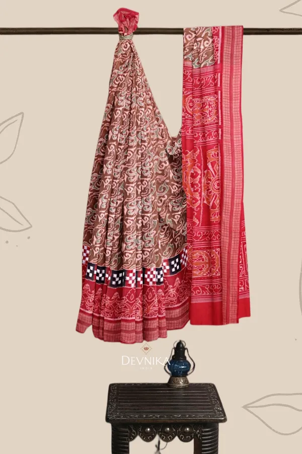 Light_Brown_Cotton_Pasapalli_Border_Handloom_Saree_For_Women