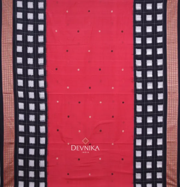 Red_Cotton_Border_Pasapalli_Handloom_Saree_For_Women
