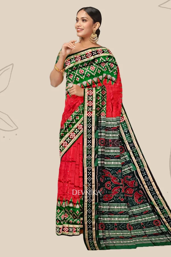 Maroon_Silk_Border_Pasapalli_Handloom_Saree_For_Women