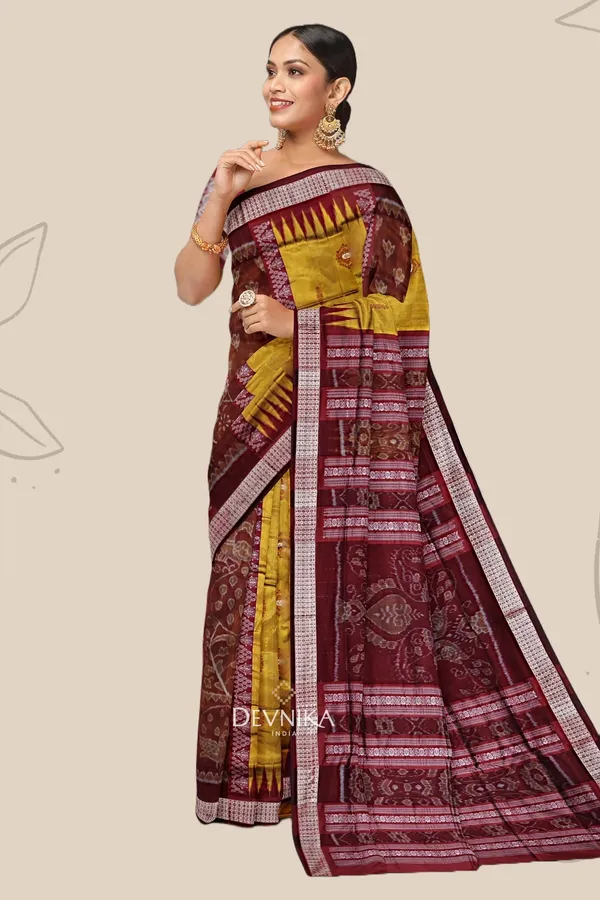 Golden_Silk_Bomkai_Handloom_Saree_For_Women