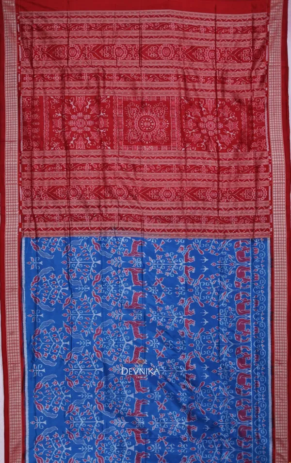 Blue_Silk_Body_Bandha_Handloom_Saree_For_Women