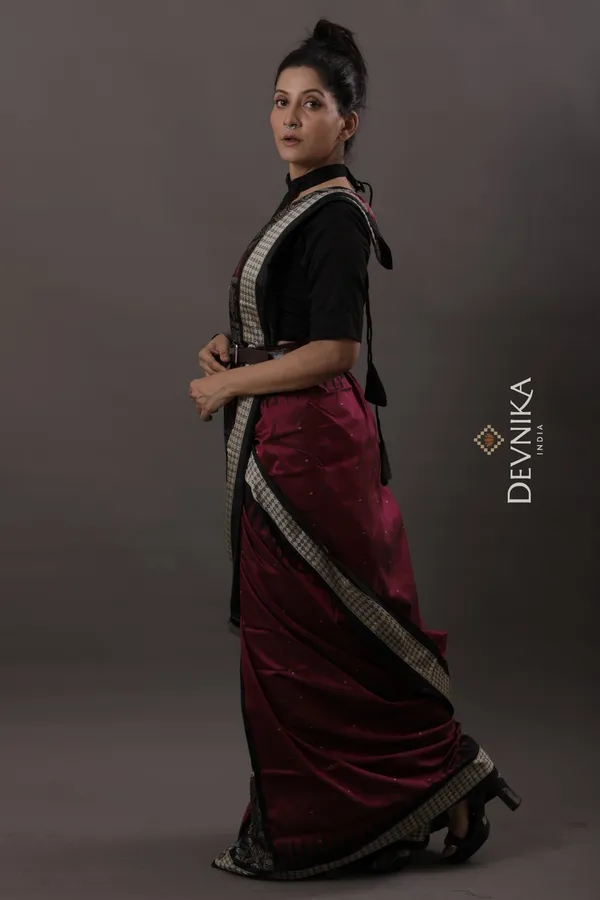 Magenta_Silk_Handloom_Body_Bomkai_Saree_For_Women