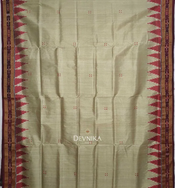 Gold_Silk_Khandua_Pata_Temple_Border_Saree_For_Women