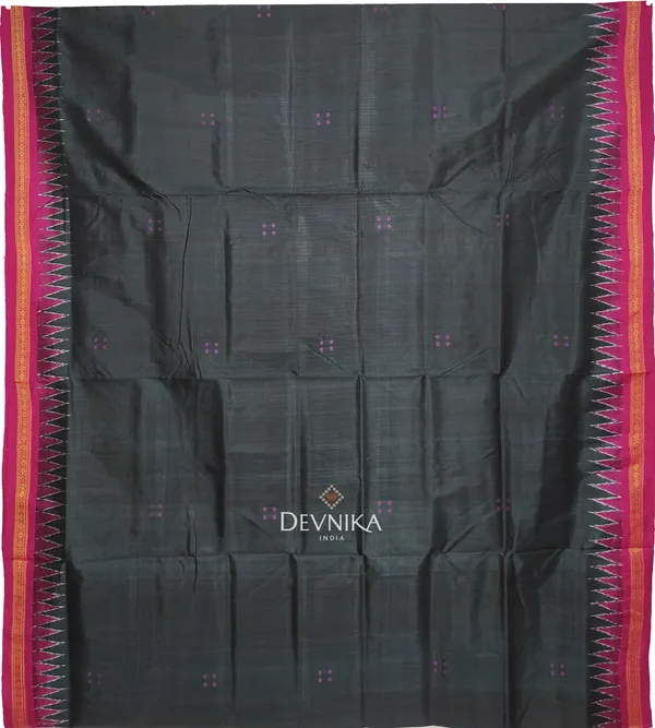 Black_Silk_Khandua_Pata_Temple_Border_Saree_For_Women