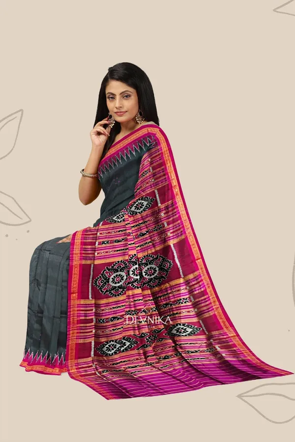 Black_Silk_Khandua_Pata_Temple_Border_Saree_For_Women