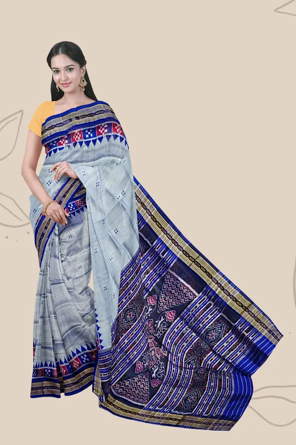 Sky_Blue_Silk_Pasapalli_Temple_Border_Khandua_Pata_Saree_For_Women