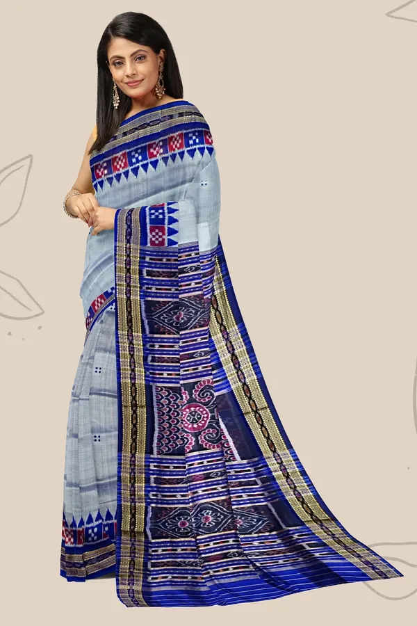 Sky_Blue_Silk_Pasapalli_Temple_Border_Khandua_Pata_Saree_For_Women