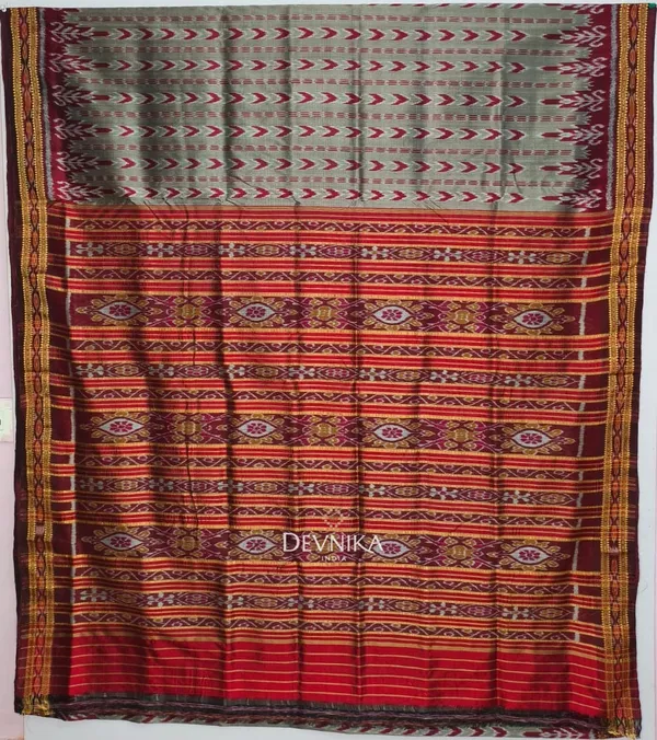 Gray_Silk_Dhanapatri_Khandua_Pata_Saree_For_Women