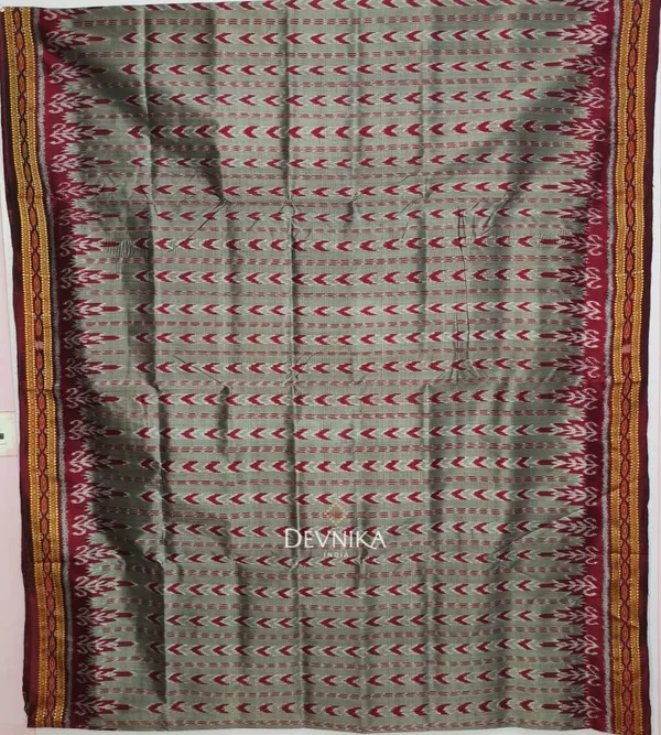Gray_Silk_Dhanapatri_Khandua_Pata_Saree_For_Women